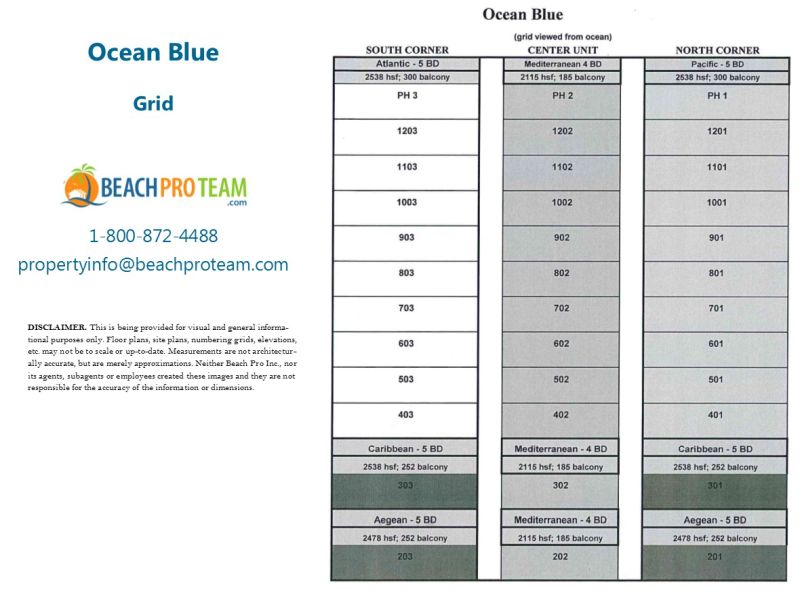 Ocean Blue Grid